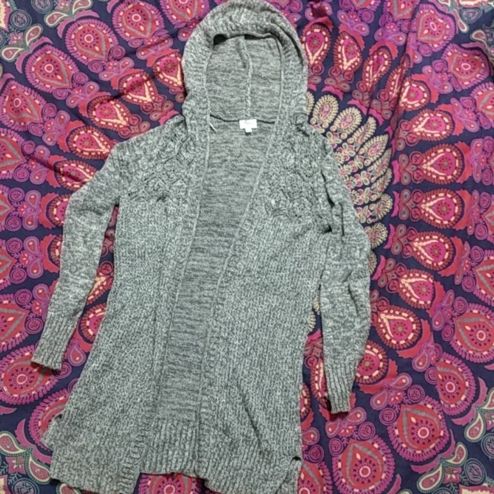 *3 for $15* Justice cardigan with hood size 16